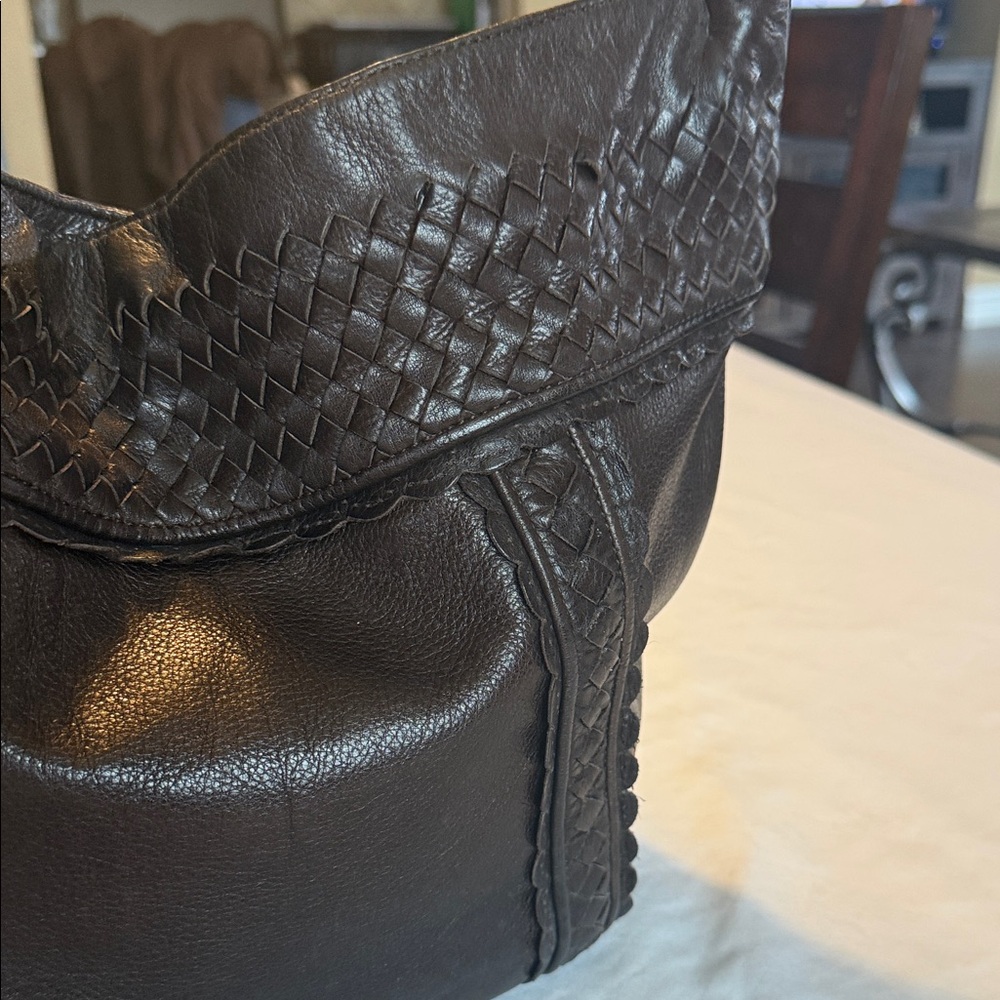 Elliott Lucca Brown Leather Hobo Bag - Picture 4 of 6